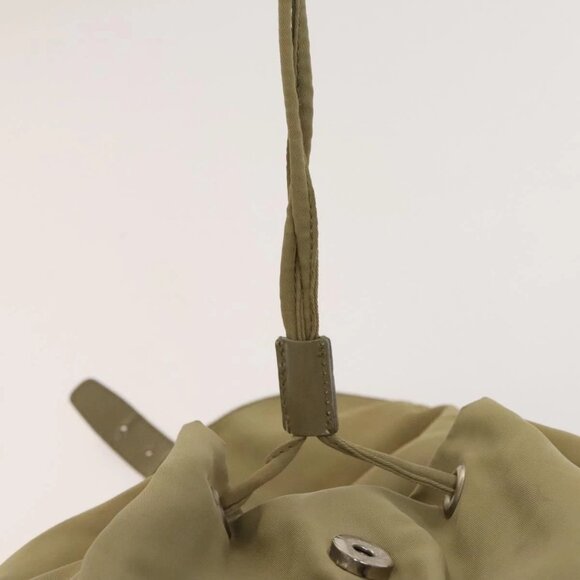 PRADA Backpack Nylon Khaki Silver Auth bs27513 main image 12